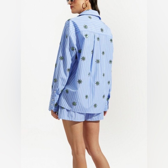 La Double J Third Eye Embroidered Popeline Shirt - Picture 2 of 8